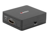 Lindy Compact 2 port HDMI 18G splitter - Video/audio splitter - 2 x HDMI - desktop